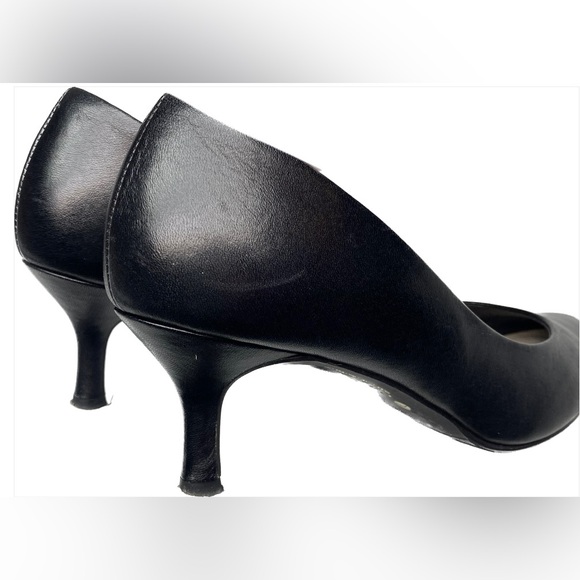 Mode et Jacomo BLK Carino Leather Pumps, JPN 22.5/ US 5.5 Summer Sale - Picture 4 of 7